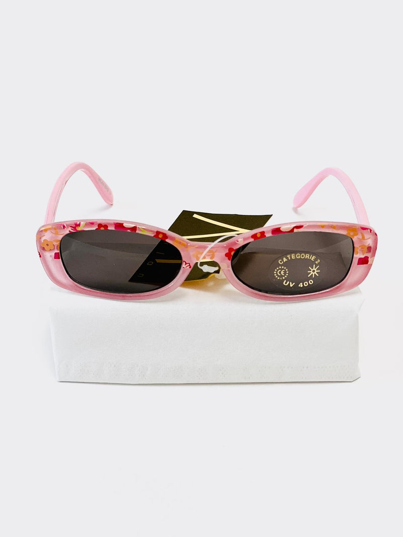 Children's sunglasses UV - Pink with flowers