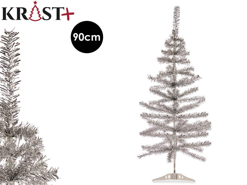 Krist - Christmas Tree Metallic Silver 90cm (artificial)