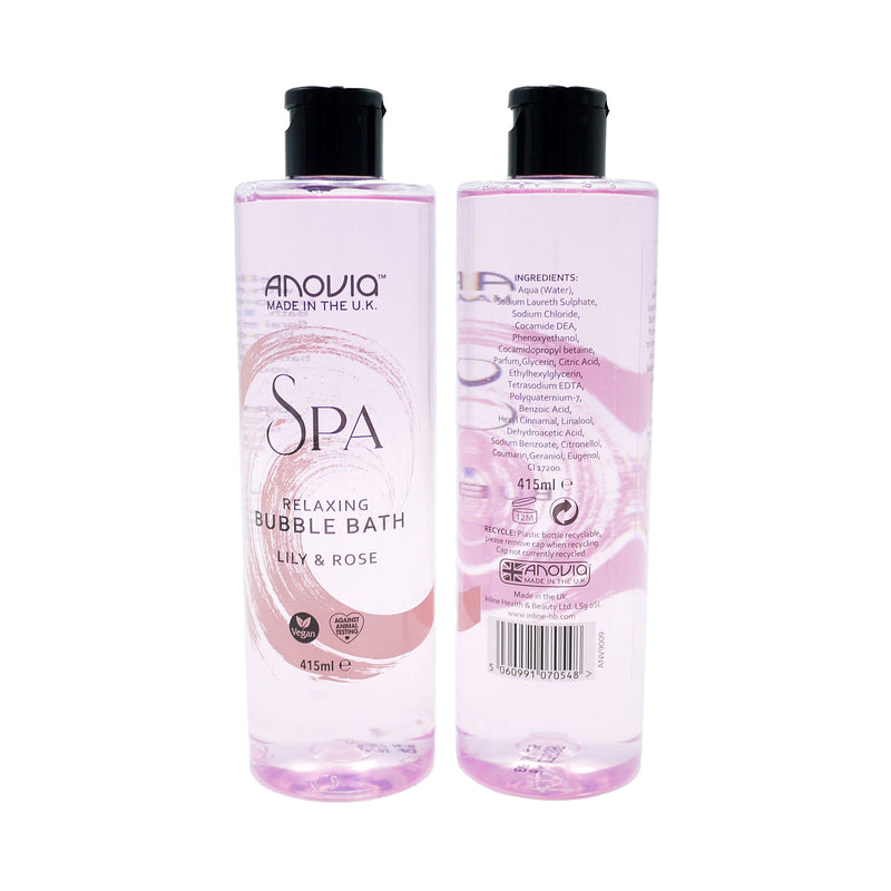 Anovia Spa Boblebad Sæbe Lily & Rose 415ml