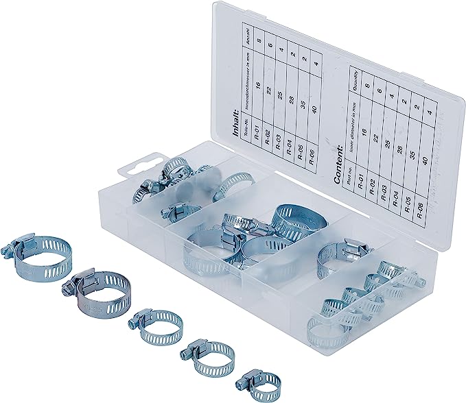 Protools - Hose Clamp Assortment | Ø 16-40 mm | 26 pcs