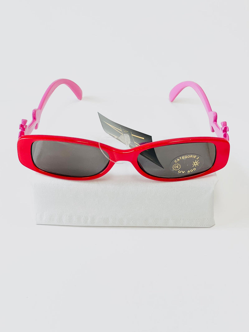 Children's sunglasses UV - Pink &amp; Red with apple