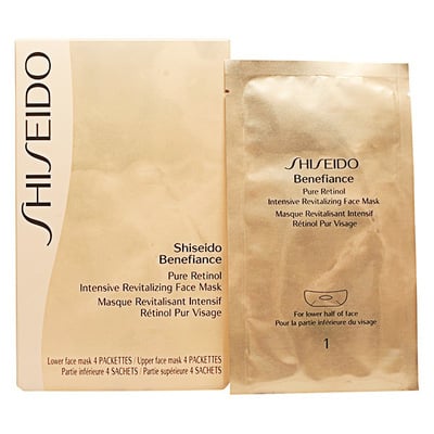 Fugtgivende Ansigtsmaske Benefiance Shiseido, 4 Enheder ⎮ 729238191075 ⎮ BB_S0518919 