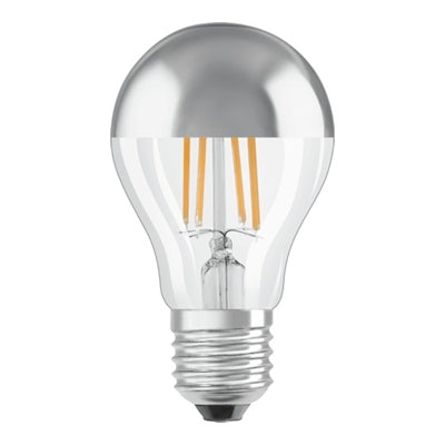 Osram, LED standard 51W/827 fil kl topforsp sølv E27 - C ⎮ 4058075427860 ⎮ AU_151791 