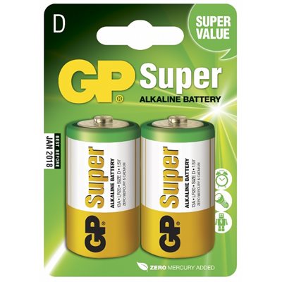 GP Super Alkaline D 2-pk ⎮ 4891199000003 ⎮ GT_000313 