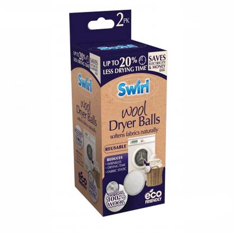 Swirl - Exclusive tumbler balls 100% wool - 2 pcs