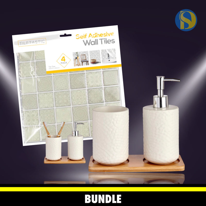 Package Offer - Bathroom Makeover Set With 4 Wall Tiles Excluding Sets From Berilo