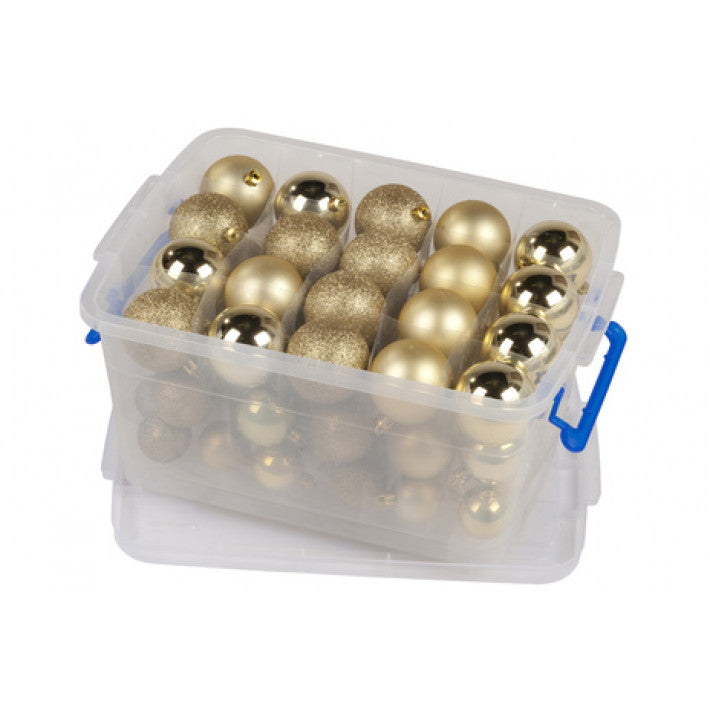Christmas gifts - Christmas balls in box 70 balls mixed 6/5/4 cm