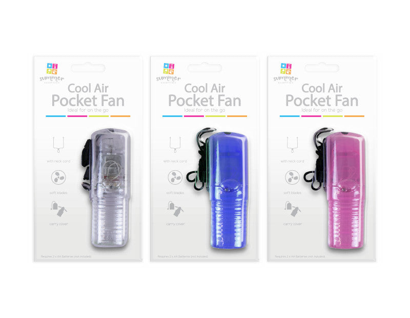 Pocket Fan With Carry Cover - Dollarstore.dk