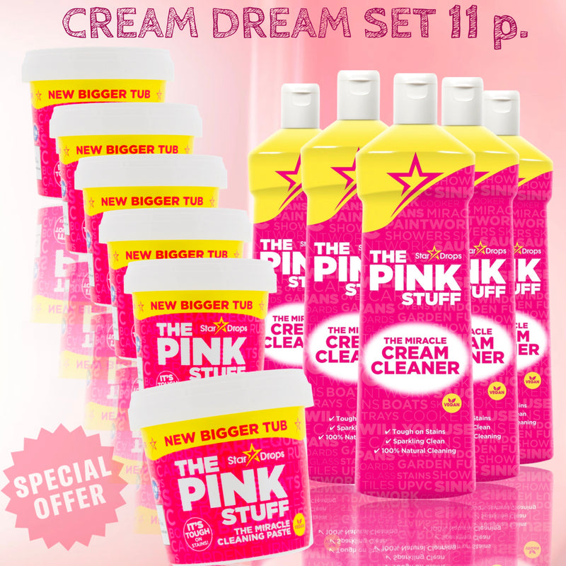 The Pink Stuff Cream Dream Set With 11 Parts - Bestseller