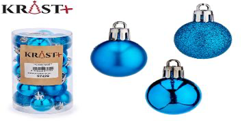 Krist - Christmas balls Blue Color 3cm - 20pcs