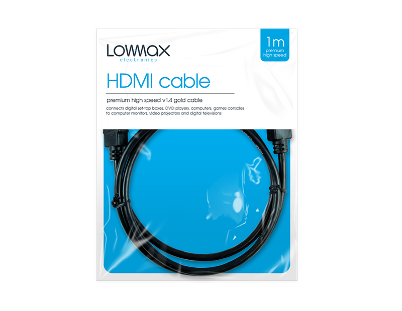 Lowmax - Hdmi Kabel 1m - Dollarstore.dk