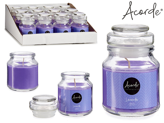 Acorde - Duftlys i mellem beholderglas 22 timer Lavender aroma