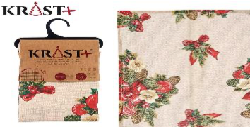 Krist - Table runner with Christmas bow 50x160cm