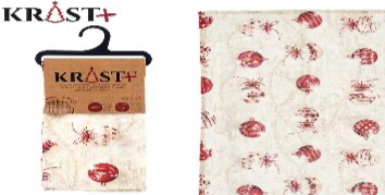 Krist - Table Runner With Christmas Baubles Theme 35x50cm