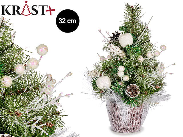Krist - Christmas tree with white decoration
