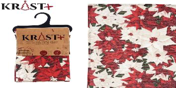 Krist - Table Runner With Christmas Blossoms 35x50cm