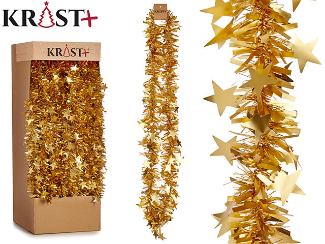 Krist - Garland 200x9cm - Metallic Gold Color With Figures