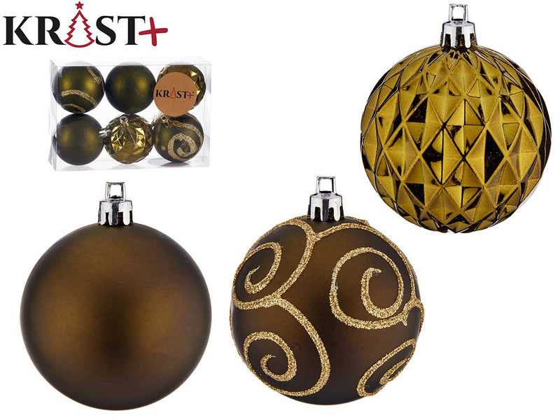 Krist - Christmas balls Oil color 6cm - 6pcs