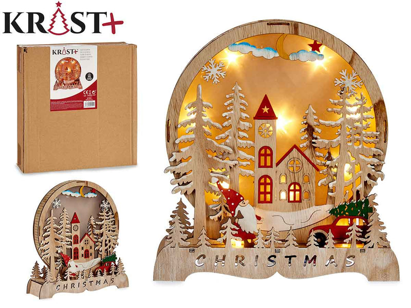 Krist - 3D decoration Christmas view in cold city