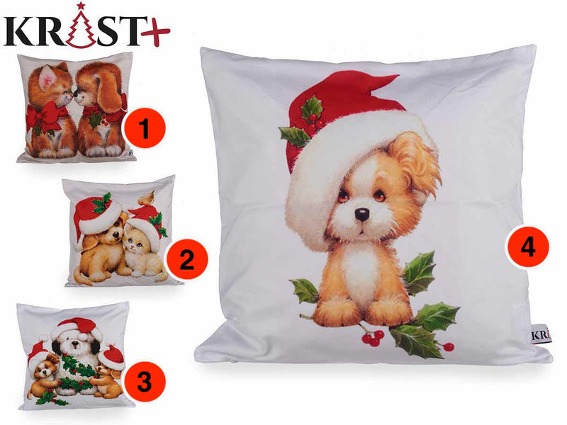 Krist - Cushion Cover With Animal Print Christmas Theme 45x45cm