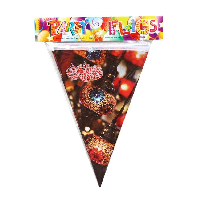 Ramadan &amp; EID Triangle Banner 2m