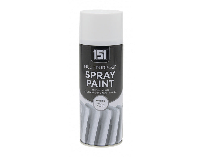151 Multipurpose 400ml Spraymaling - Hvid Gloss - Dollarstore.dk