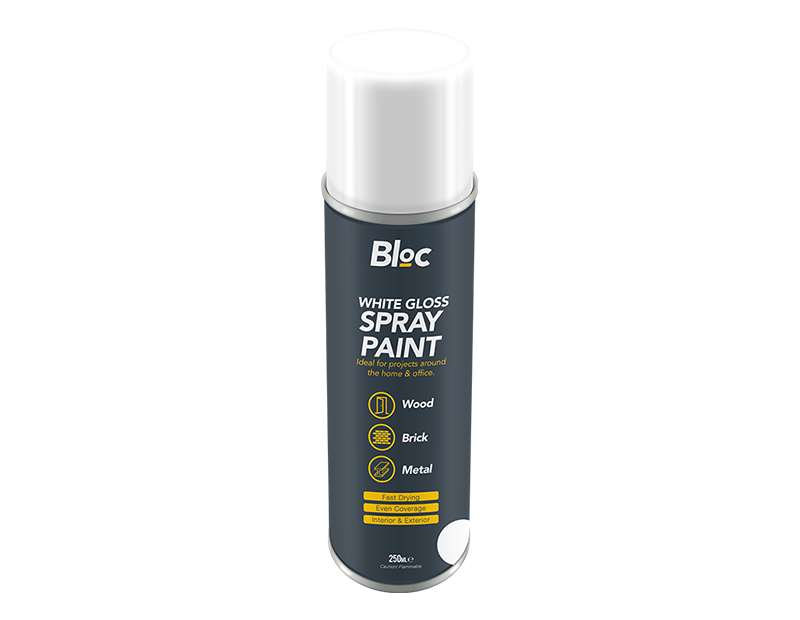BloC - Spraymaling 250ml hvid glans