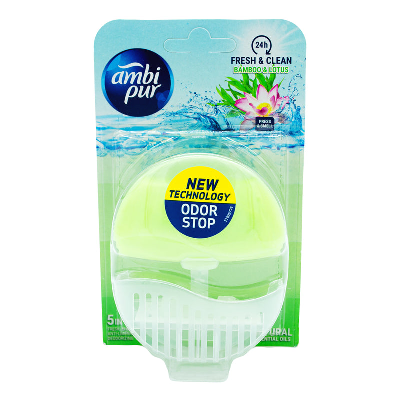 Ambi Pur Toilet Rim Freshener And Cleaner 55ml - Bamboo &amp; Lotus